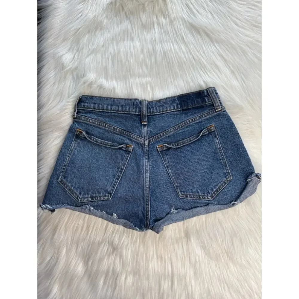 Abercrombie The Mom High Rise Denim Festival Cut Offs
